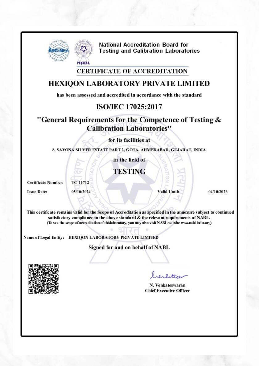 NABL Certificate